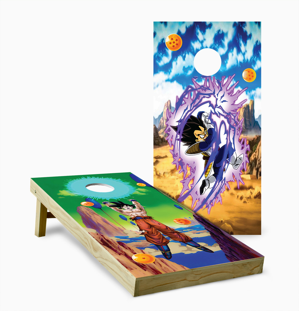 Dragon Ball Z Version 8 Cornhole Set with Bags - Custom Cornhole, LLC