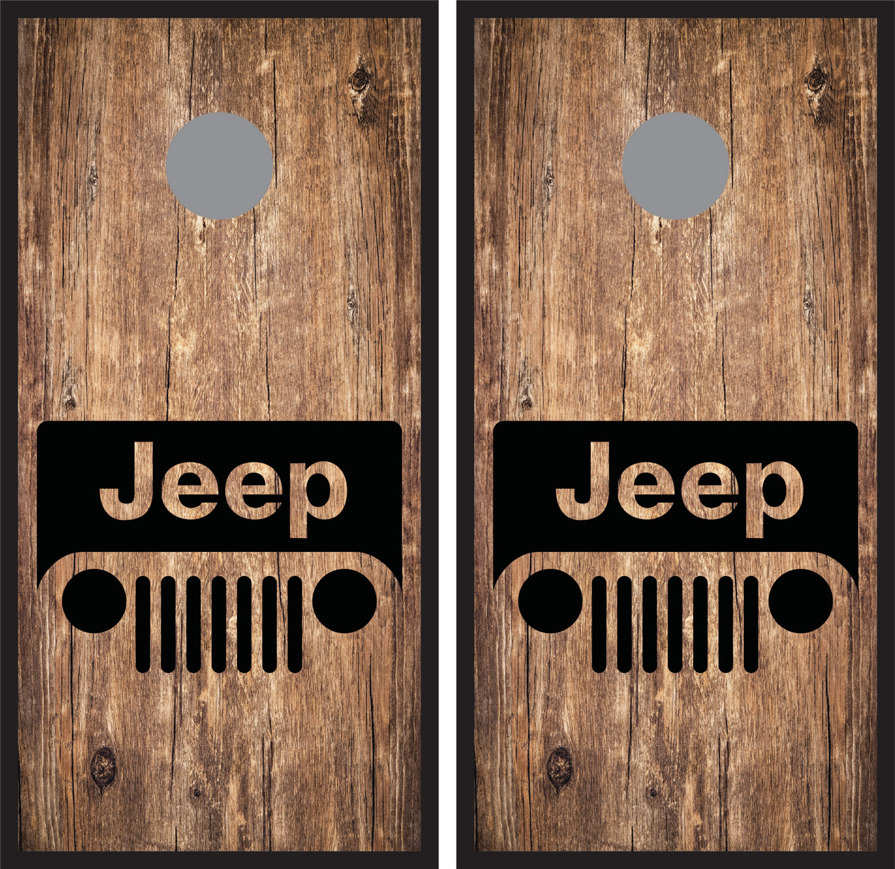Jeep Version 8 Cornhole Wraps - Set of 2 - Custom Cornhole, LLC