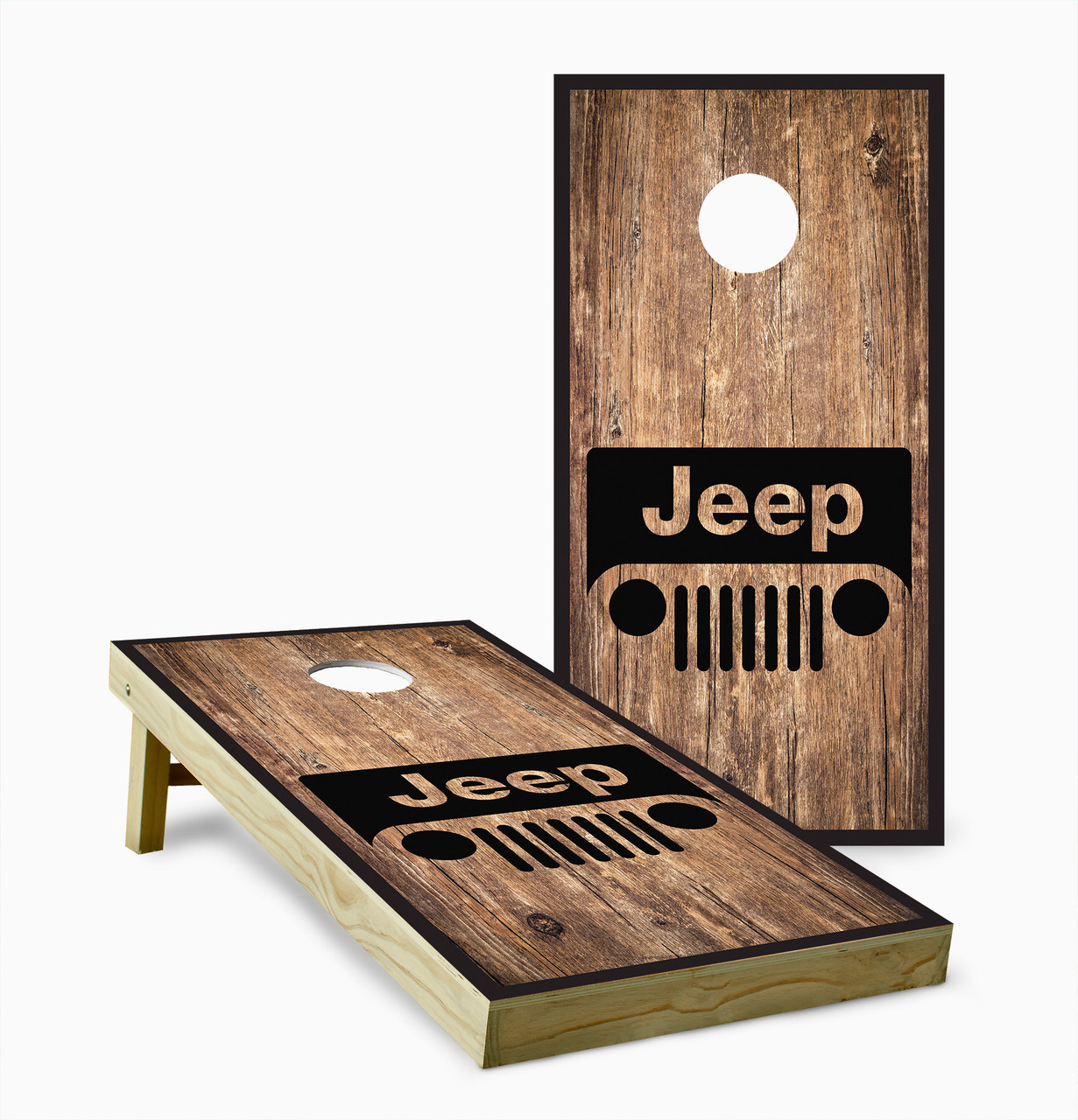 Jeep Version 8 Cornhole Set with Bags - Custom Cornhole, LLC