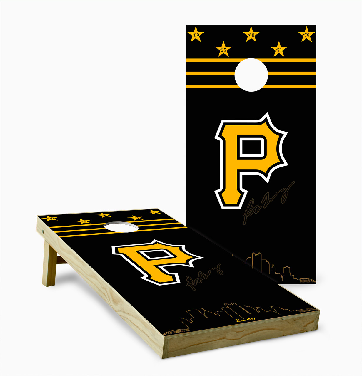 Pittsburgh Pirates Version 3 Cornhole Set with Bags - Custom