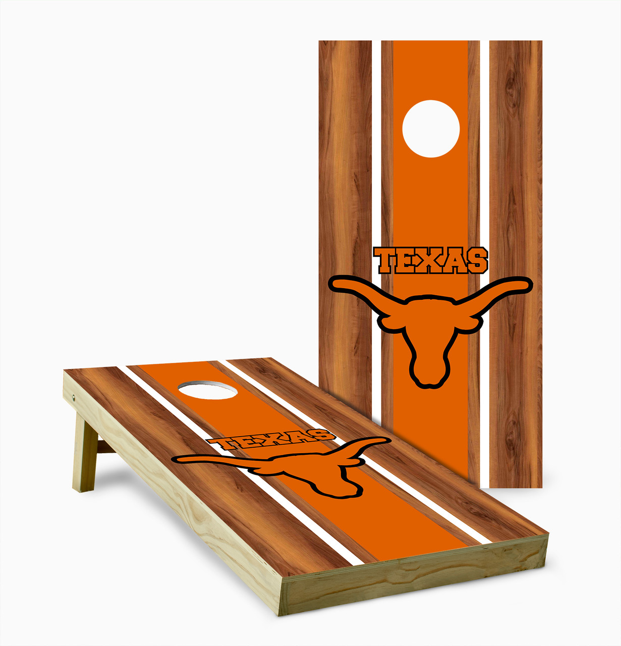 Texas Longhorns Version 9 Cornhole Set with Bags - Custom Cornhole