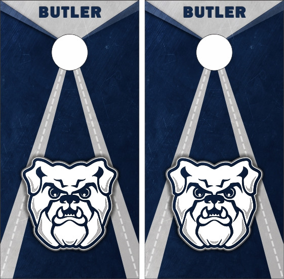 Butler Bulldogs Version 2 Cornhole Wraps - Set of 2 - Custom Cornhole, LLC