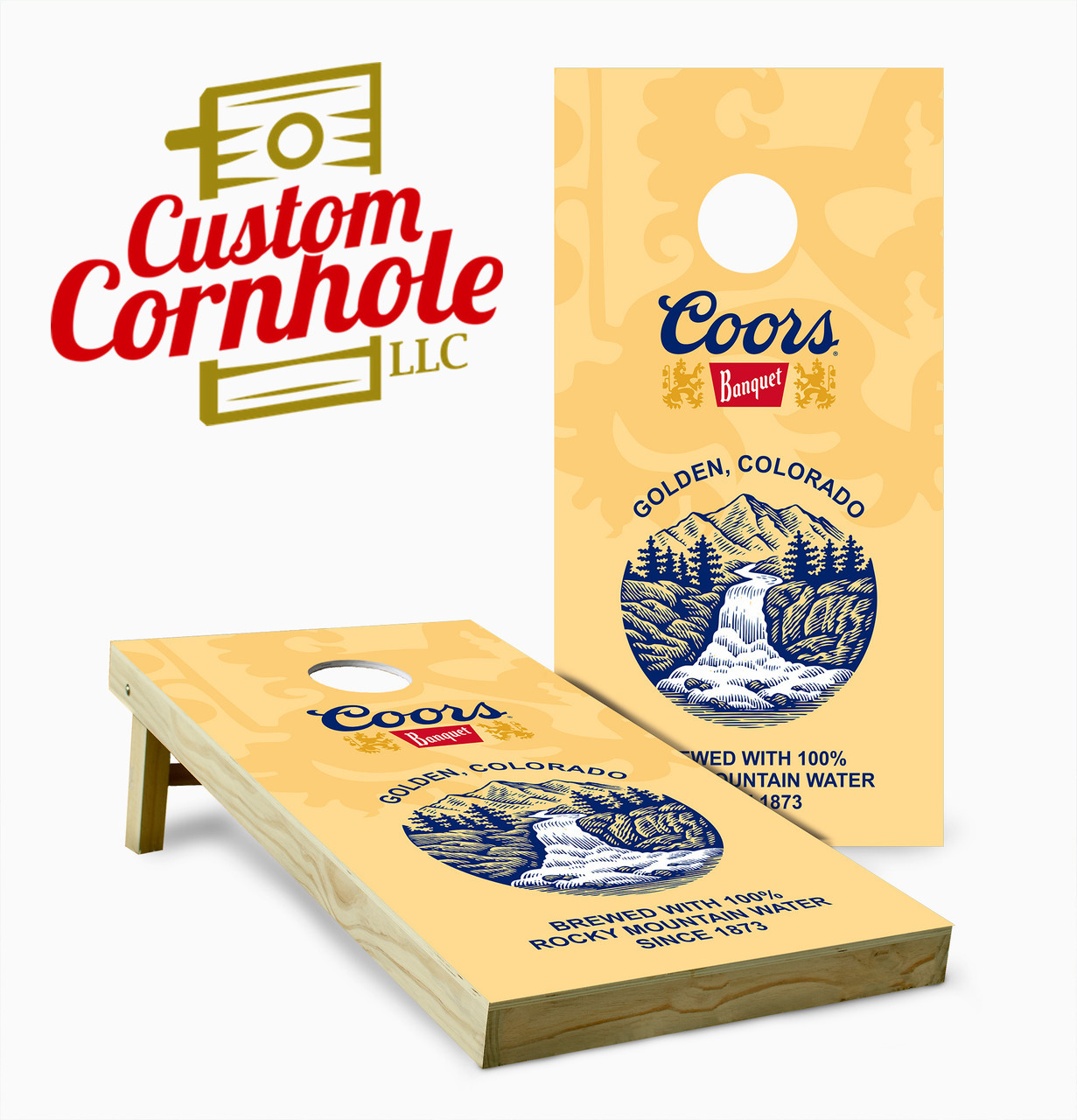 Coors Banquet Cornhole Set with Bags - Custom Cornhole, LLC