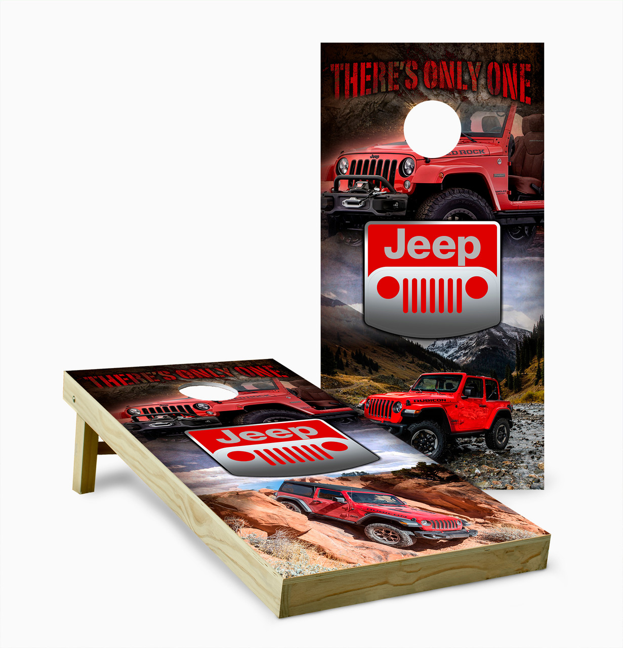 Jeep Version 3 Cornhole Set with Bags - Custom Cornhole, LLC