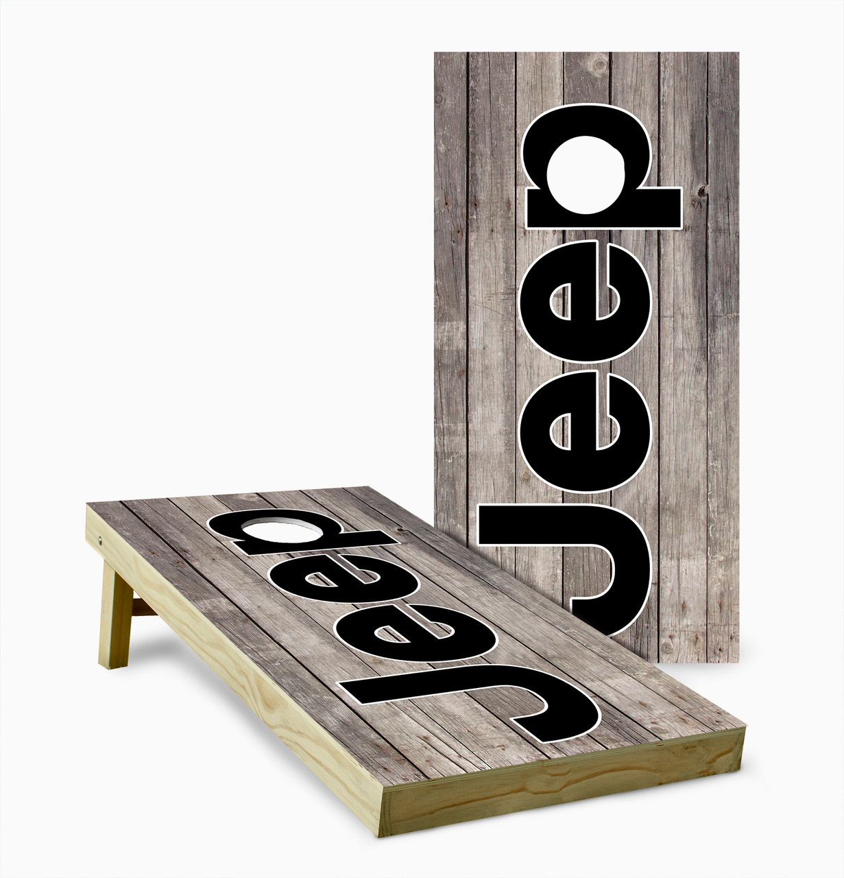 Jeep Version 6 Cornhole Set with Bags - Custom Cornhole, LLC