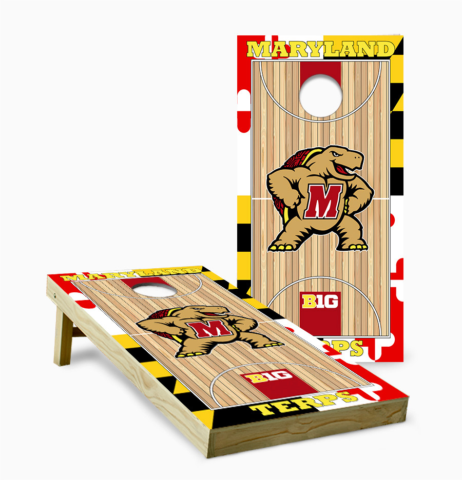 SomAbito　パラレルハンガー・ウィンドブロック　セット Maryland Terrapins Version 5 Cornhole Set with Bags - Custom