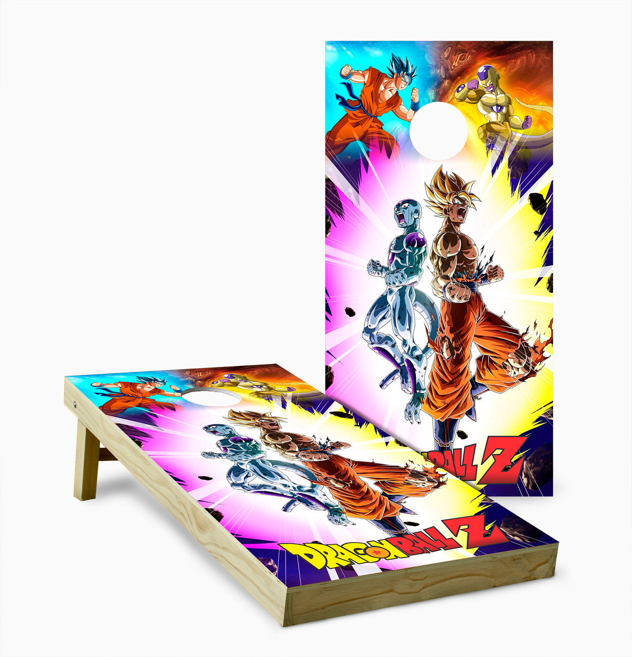 Dragon Ball Z Version 4 Cornhole Set with Bags - Custom Cornhole, LLC