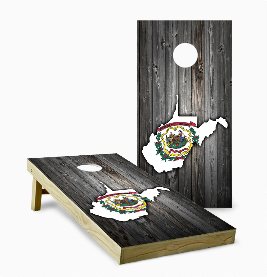 West Virginia Cornhole Set with Bags - Custom Cornhole, LLC
