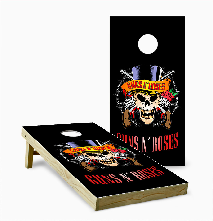 Guns N' Roses Cornhole Set with Bags - Custom Cornhole, LLC