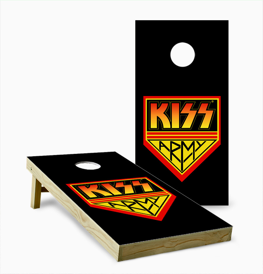Kiss Army Cornhole Set with Bags - Custom Cornhole, LLC