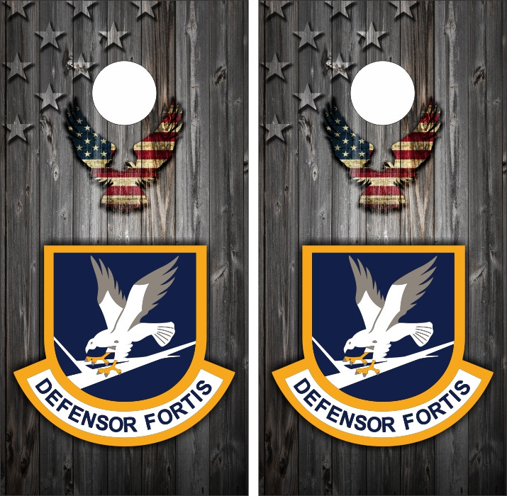 Defensor Fortis Cornhole Set with Bags - Custom Cornhole, LLC