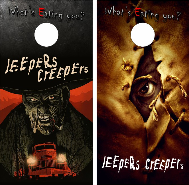 Jeepers Creepers Cornhole Wraps - Set of 2 - Custom Cornhole, LLC