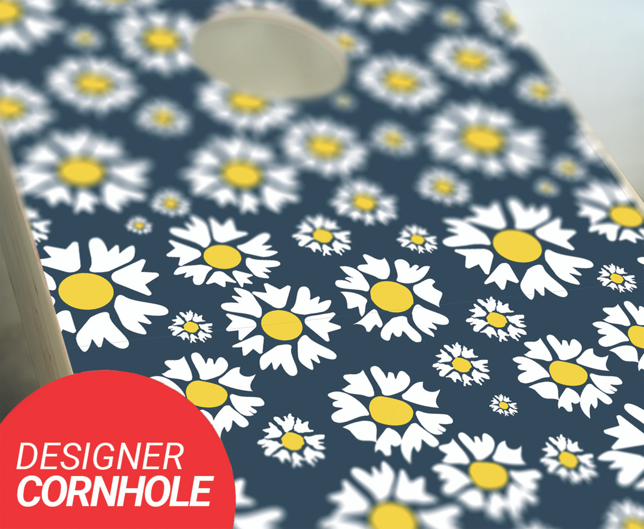 Daisy Lover Cornhole Set with Bags - Custom Cornhole, LLC