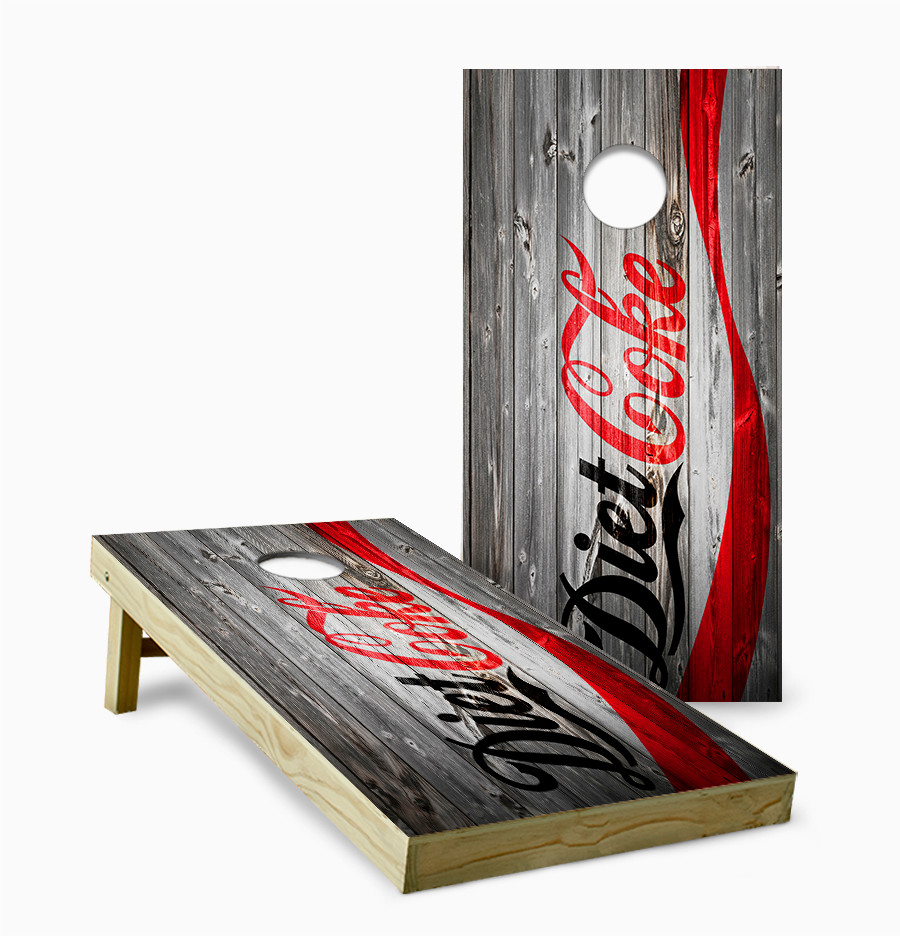 Diet Coke Version 3 Cornhole Set with Bags - Custom Cornhole, LLC