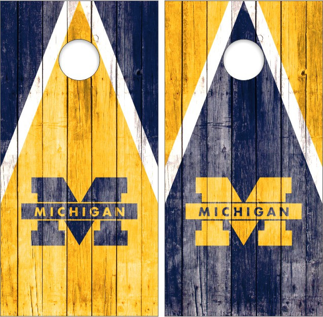 Michigan Wolverines 2x4 Solid Wood Cornhole Game main image 0