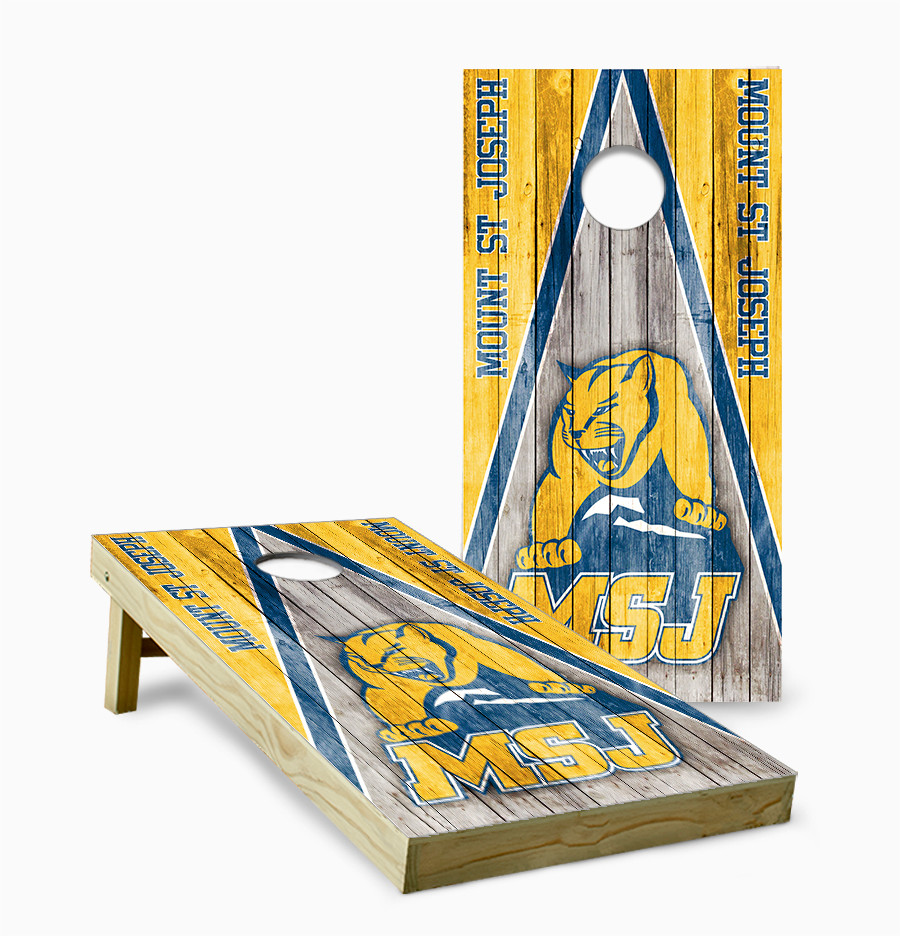 Mount Saint Joseph University Cornhole Set with Bags - Custom