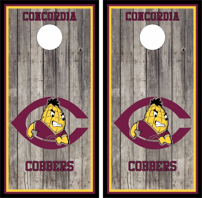 Concordia Cobbers Version 2 Cornhole Wraps - Set of 2 - Custom