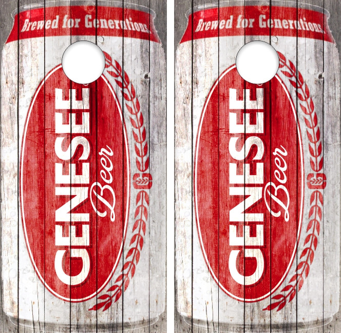 Genesee Beer Version 2 Cornhole Wraps - Set of 2 - Custom Cornhole