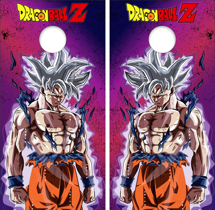 Dragon Ball Z Version 10 Cornhole Wraps - Set of 2 - Custom