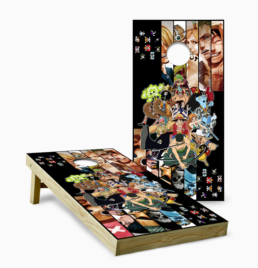 One Piece Version 2 Cornhole Set with Bags - Custom Cornhole, LLC