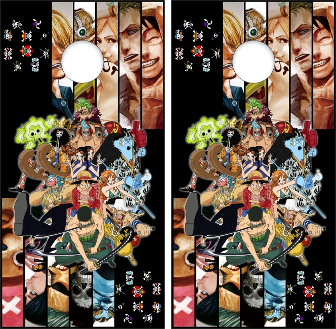 One Piece Version 2 Cornhole Set with Bags - Custom Cornhole, LLC