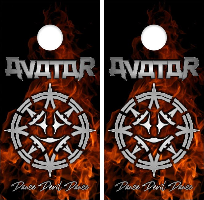 Avatar Dance Devil Dance Cornhole Wraps - Set of 2 - Custom