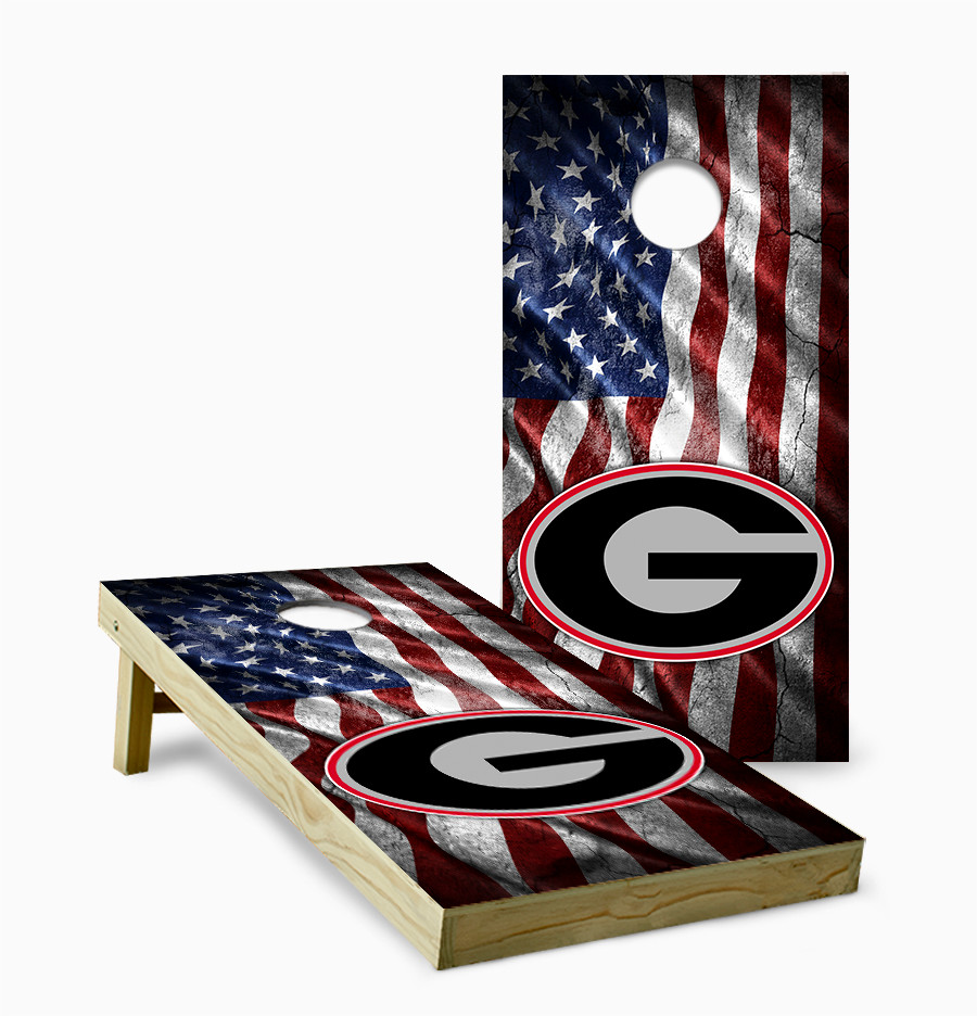 Georgia Bulldogs Version 14 Cornhole Set with Bags - Custom