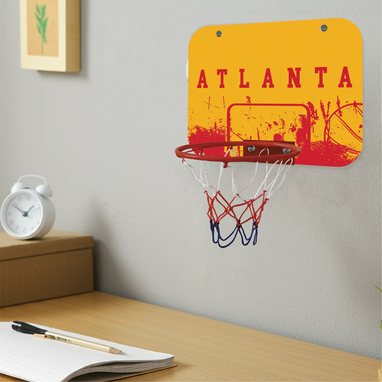 Atlanta Hawks Mini Basketball Hoop - Custom Cornhole, LLC