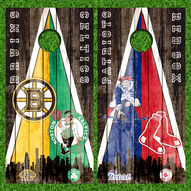 Boston Sports Version 10 Cornhole Set with Bags - Custom Cornhole, LLC