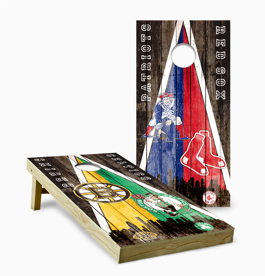 BRUNT Boston-Bセット Boston Sports Version 10 Cornhole Set with Bags - Custom Cornhole, LLC