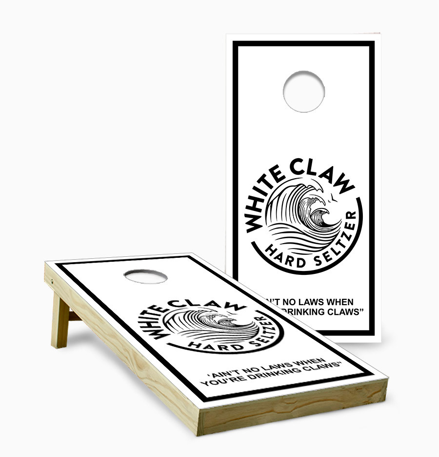 White Claw Cornhole Set with Bags - Custom Cornhole, LLC