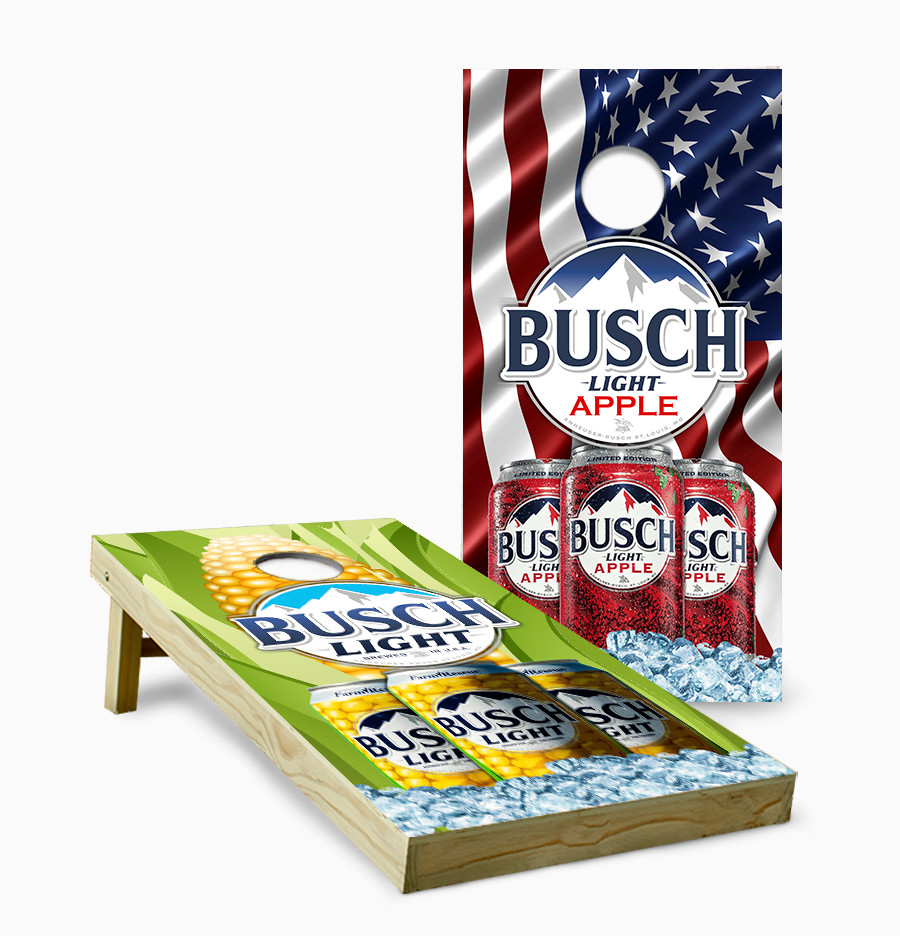 Busch Light Version 13 Cornhole Set with Bags – Patriotic Corn