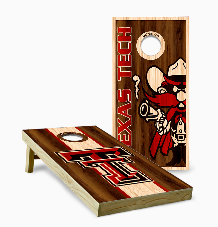 Texas Tech Red Raiders Cornhole Board Set with Bags – Guns Up Wood