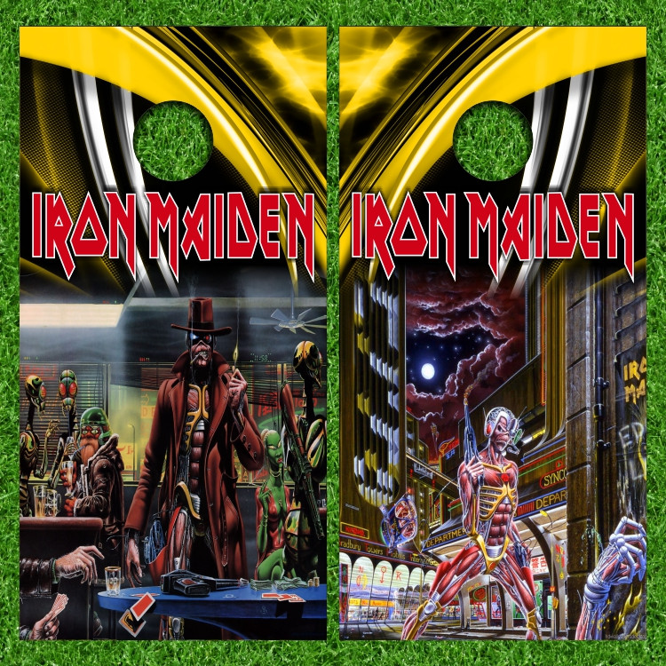 Iron Maiden Cornhole Boards – Heavy Metal Eddie Set
