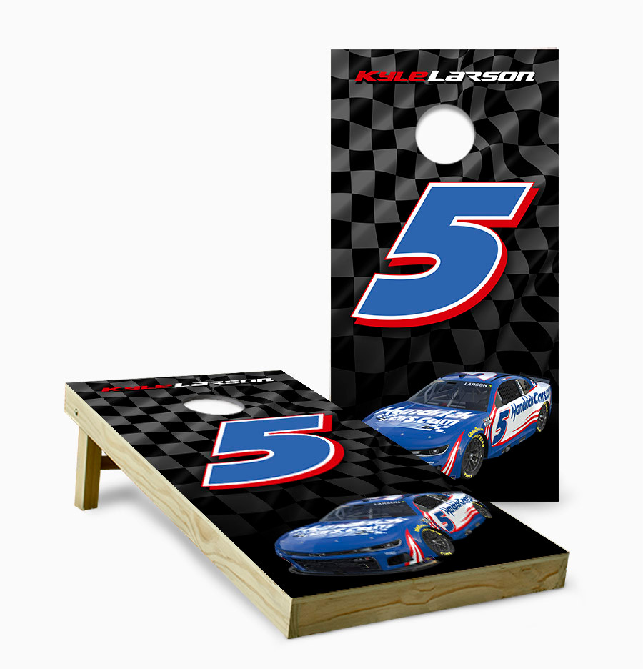 ナスカー 18台セット NASCAR Nascar Kyle Larson Cornhole Boards Set – #5 Racing Design
