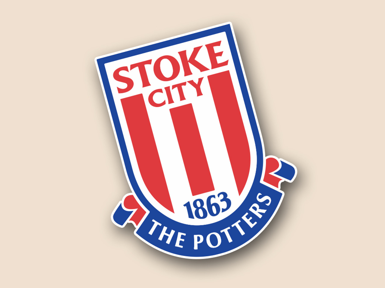 Stoke City F.C. Cornhole Decal - Custom Cornhole, LLC
