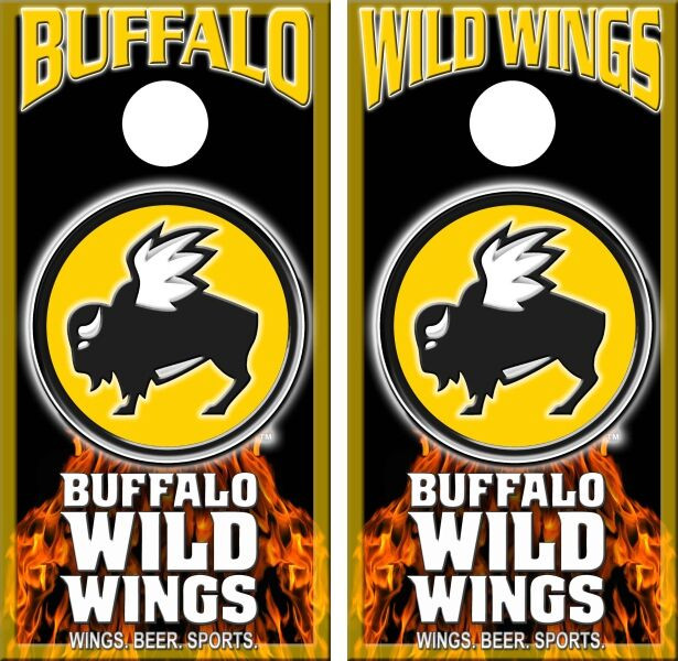 Buffalo Wild Wings Cornhole Wraps - Set of 2 - Custom Cornhole, LLC