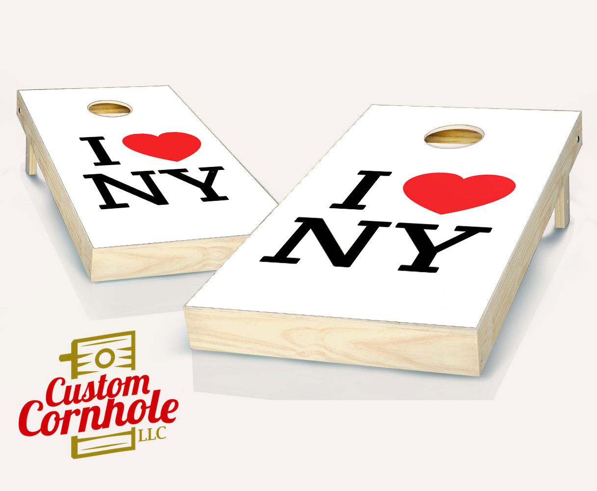 I Heart NY Cornhole Set with Bags - Custom Cornhole, LLC