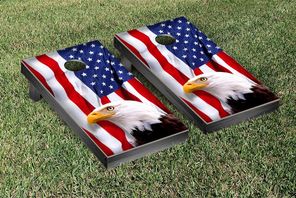 American Eagle USA Cornhole Set with Bags - Custom Cornhole, LLC