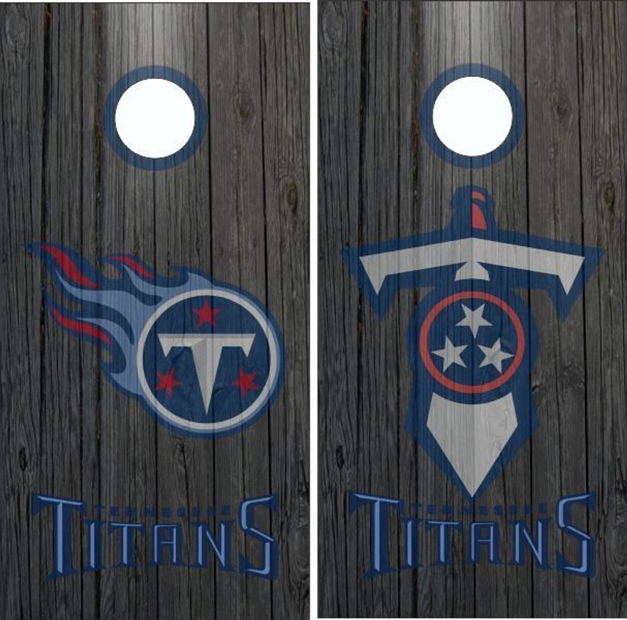 Tennessee Titans Version 3 Cornhole Set with Bags - Custom