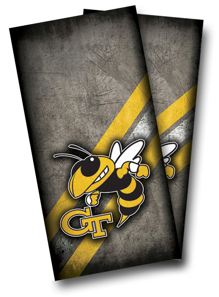 Georgia Tech Yellow Jackets Cornhole Wraps Set of Custom