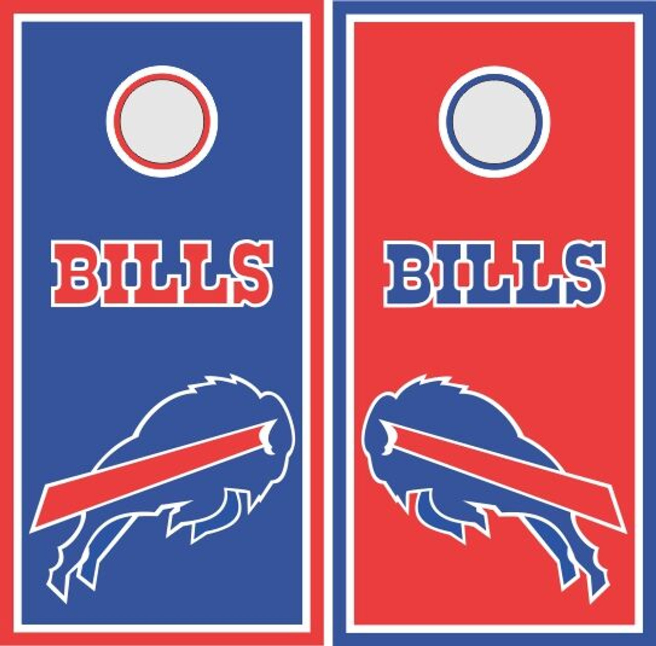 Buffalo Bills Version 2 Cornhole Wraps - Set of 2