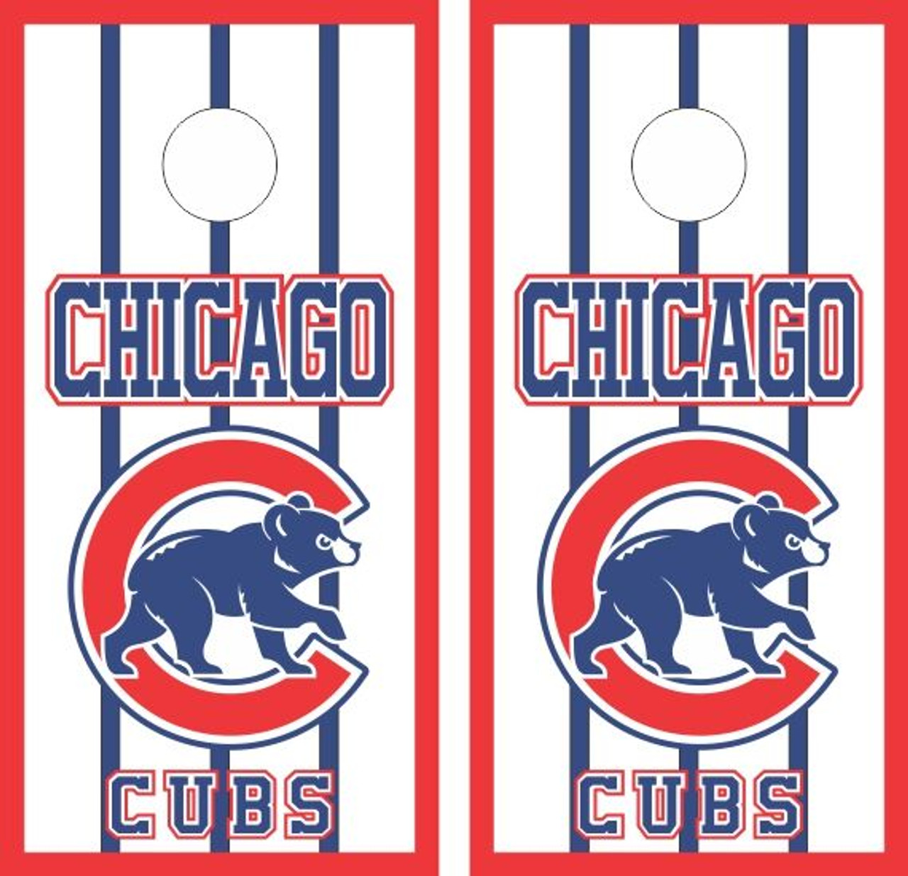 Chicago Cubs World Champions custom cornhole boards