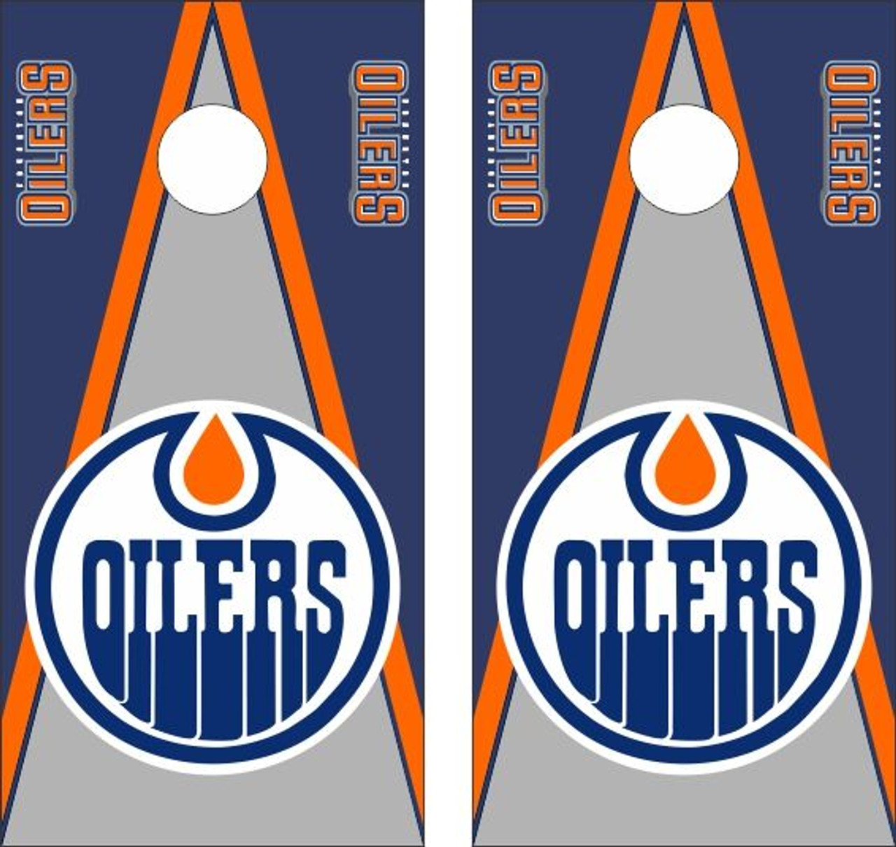 s Edmonton Oilers cornhole board or vehicle decal EO2