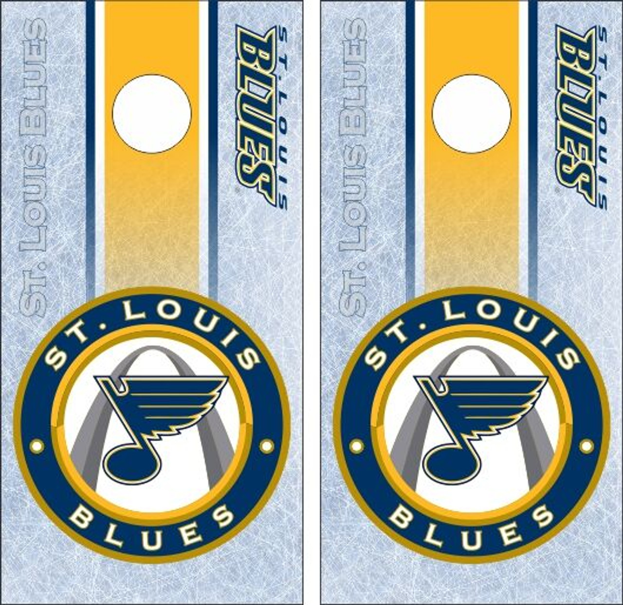 St. Louis Blues Cornhole Set with Bags - Custom Cornhole, LLC