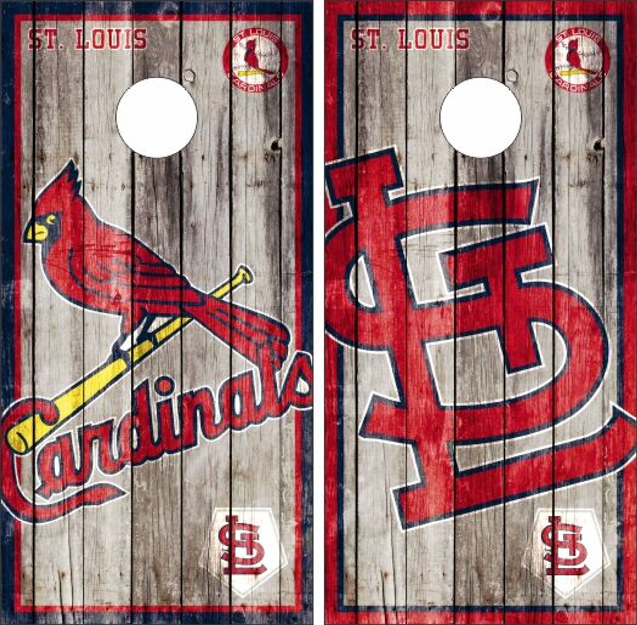 St. Louis Cardinals Version 4 Cornhole Wraps - Set of 2 - Custom Cornhole,  LLC