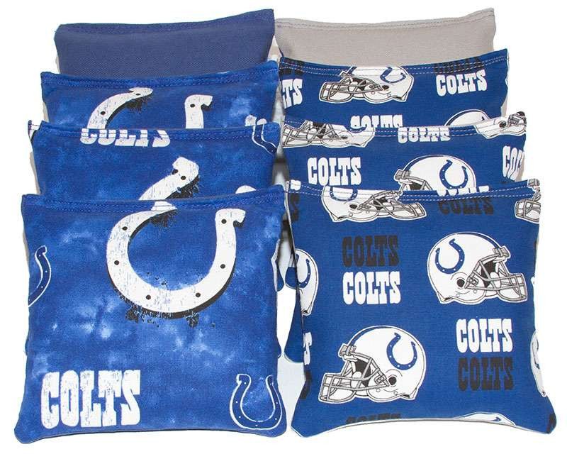 Sporting Goods Cornhole Bag Toss SET OF 8 INDIANAPOLIS COLTS CORNHOLE