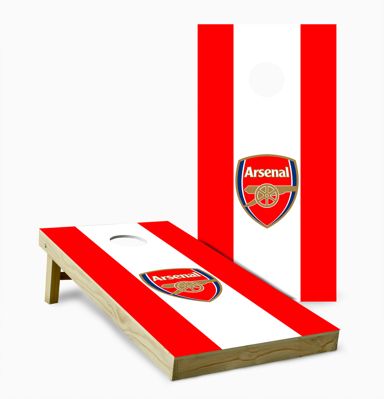 Arsenal F.C. Cornhole Set with Bags - Set of 2 - Custom Cornhole, LLC