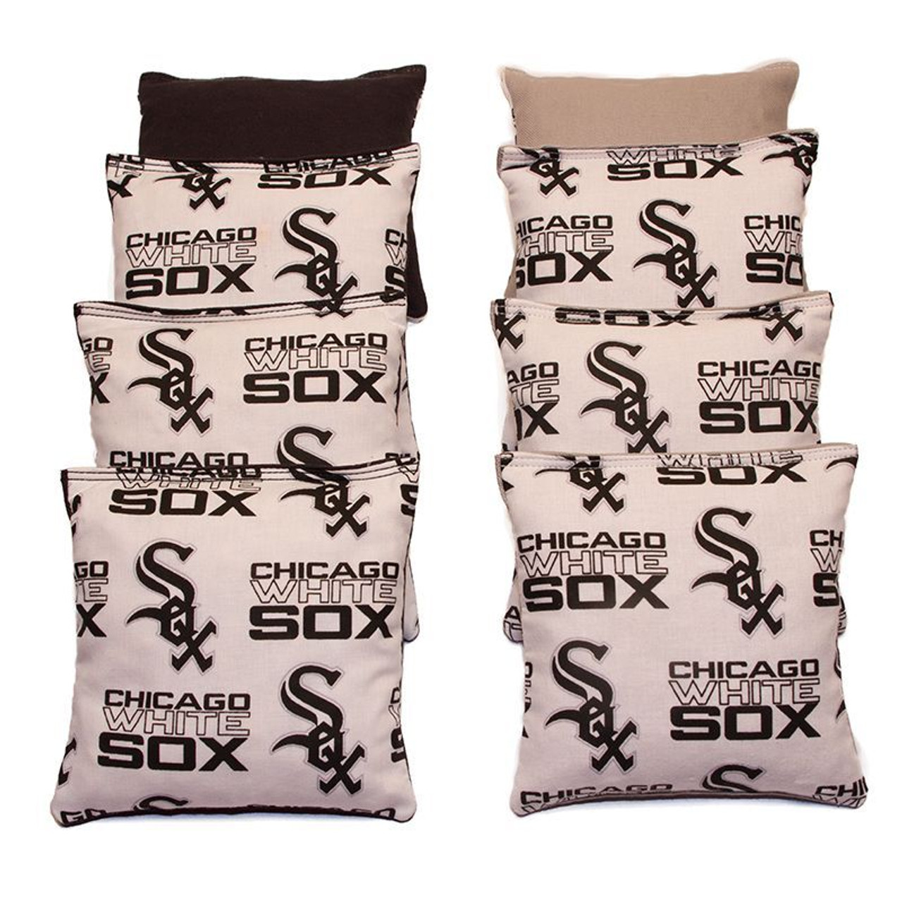 Chicago White Sox  print plus baseball print cornhole bags set of 8 bags 