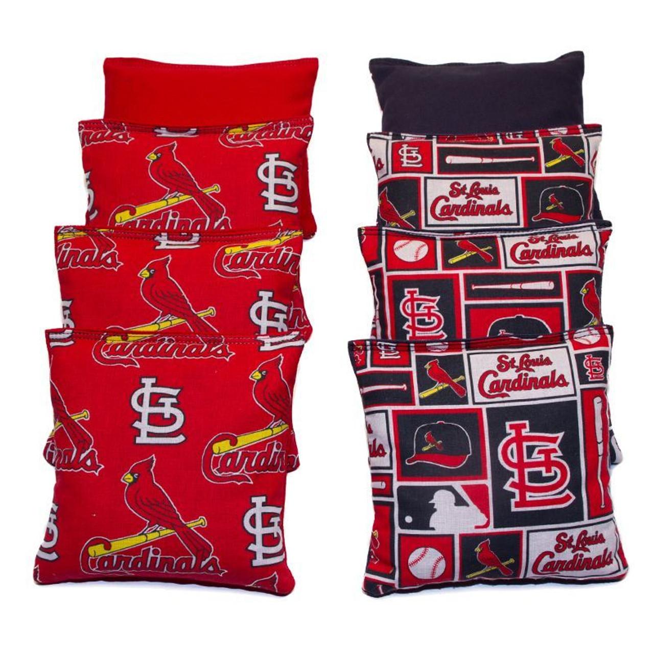 Wild Sports St. Louis Cardinals 16 oz. Dual-Sided Bean Bags (8-Pack), Mulit-Colored